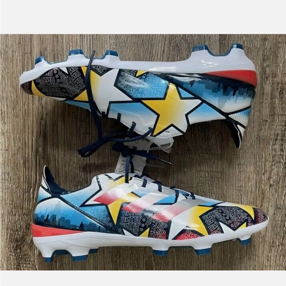 Adidas Gamemode Firm Ground Soccer Print Cleats Hybrid Touch 7.5 GZ1103 - Picture 2 of 5